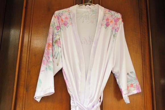Robe floral estampado