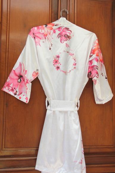 Robe floral estampado