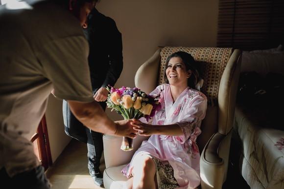 Robe floral estampado