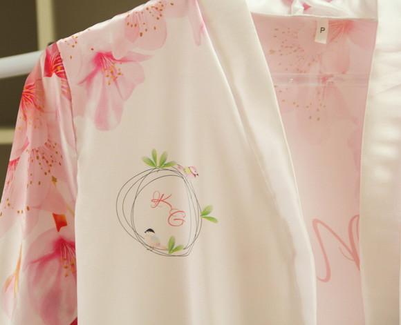 Robe floral estampado