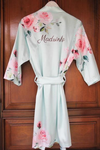 Robe floral estampado