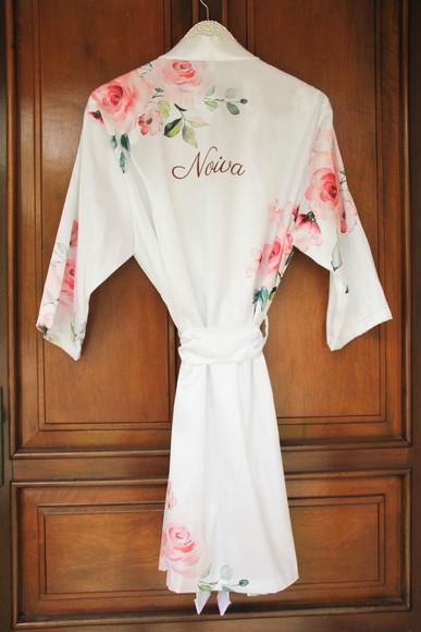 Robe floral estampado