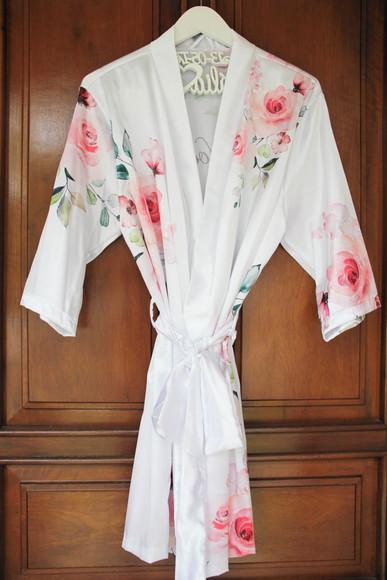 Robe floral estampado