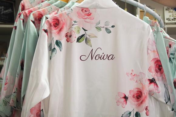 Robe floral estampado