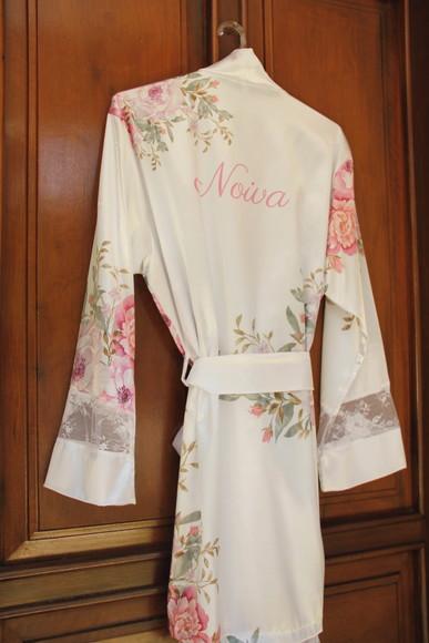 Robe floral estampado