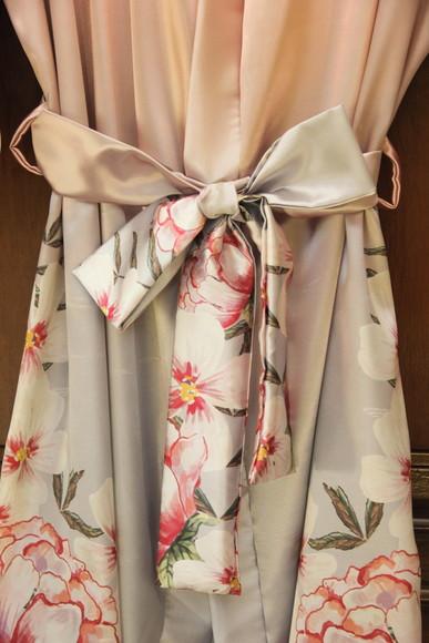 Robe floral estampado