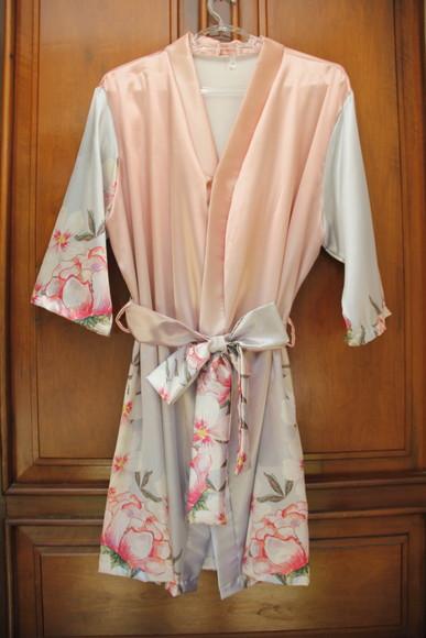 Robe floral estampado
