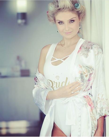 Robe floral estampado