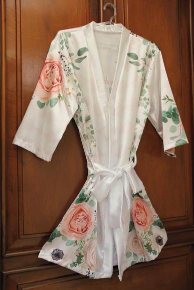 Robe floral estampado