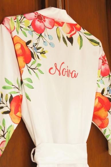Robe floral estampado