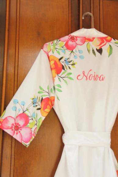 Robe floral estampado