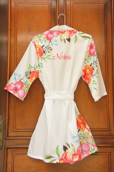 Robe floral estampado