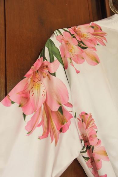 Robe floral estampado