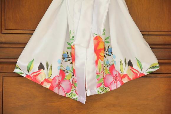 Robe floral estampado