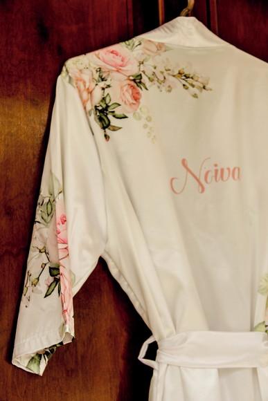 Robe floral estampado