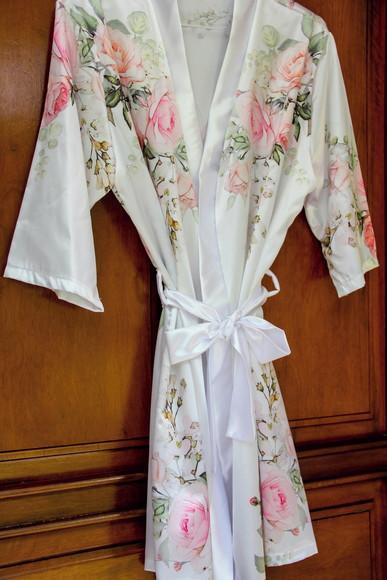 Robe floral estampado