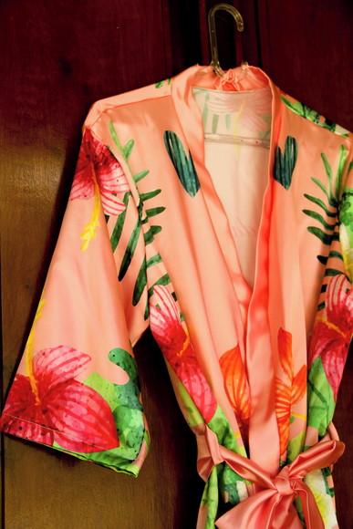 Robe floral estampado