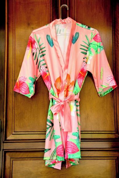 Robe floral estampado