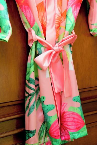 Robe floral estampado
