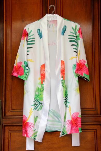 Robe floral estampado
