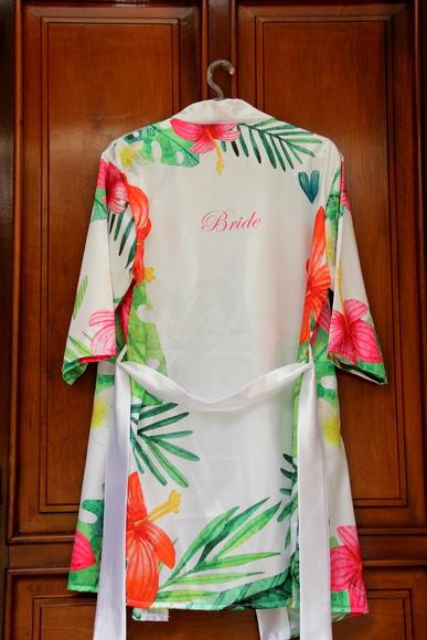 Robe floral estampado