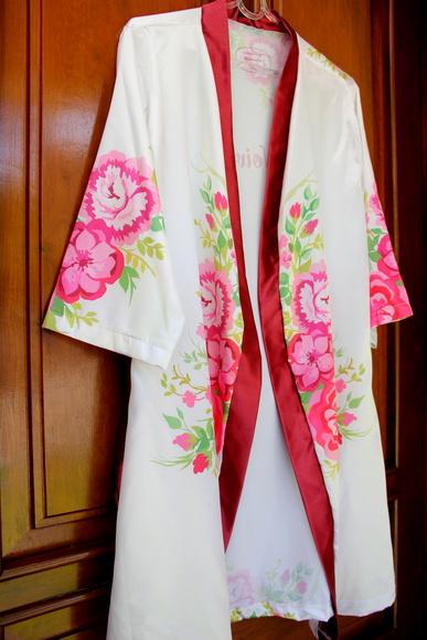 Robe floral estampado