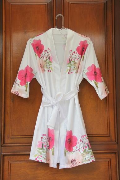 Robe floral estampado