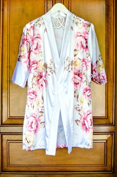 Robe floral estampado