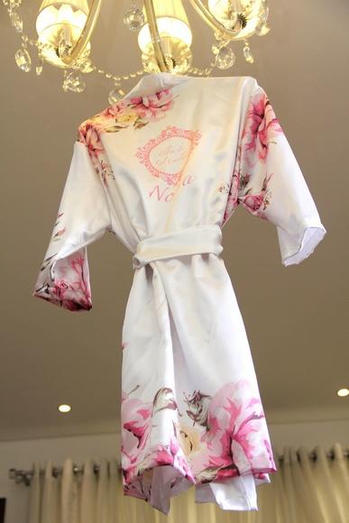 Robe floral estampado