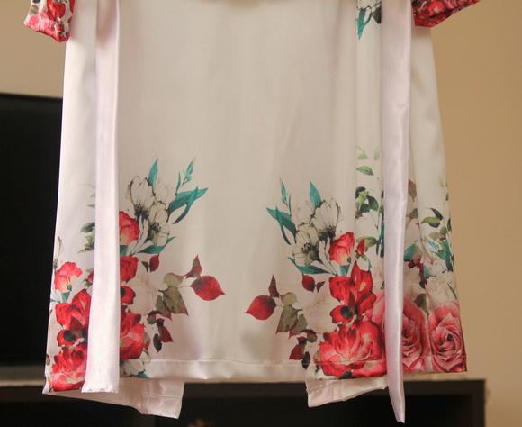 Robe floral estampado