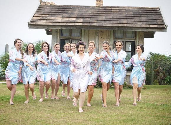 Robe floral estampado