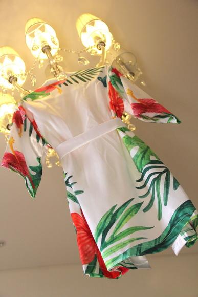 Robe floral estampado