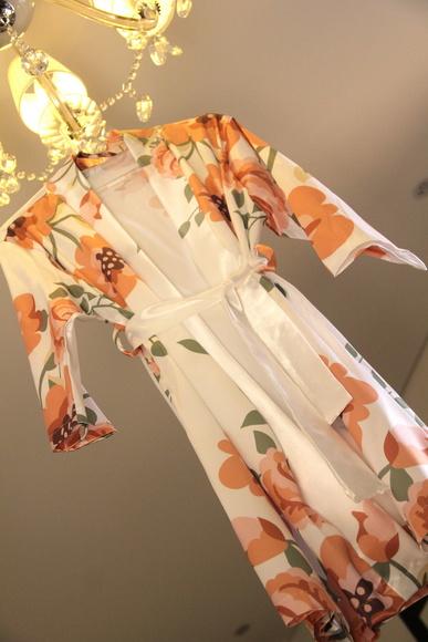 Robe floral estampado