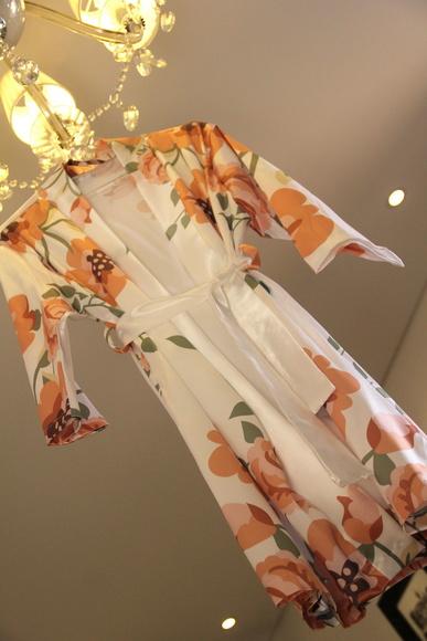 Robe floral estampado