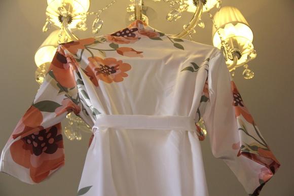 Robe floral estampado