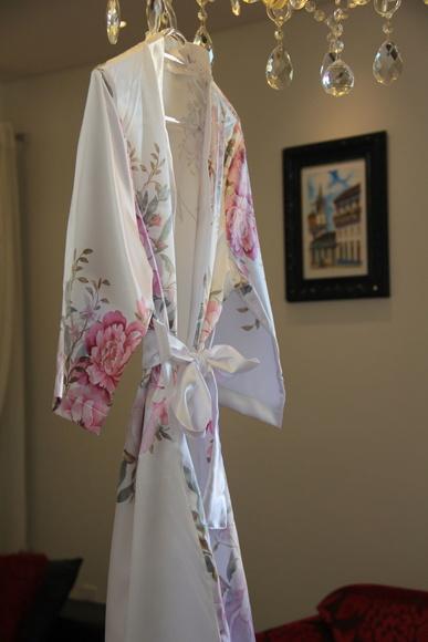 Robe floral estampado