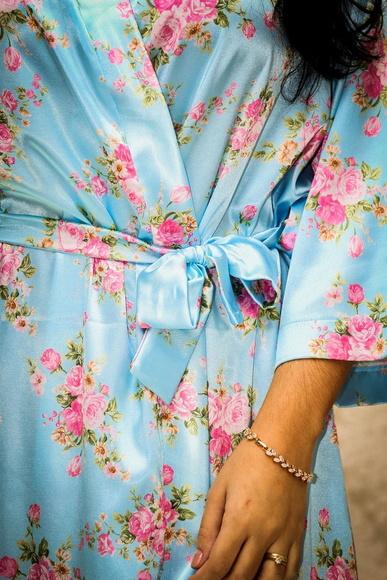 Robe floral estampado
