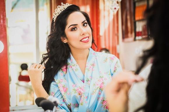 Robe floral estampado