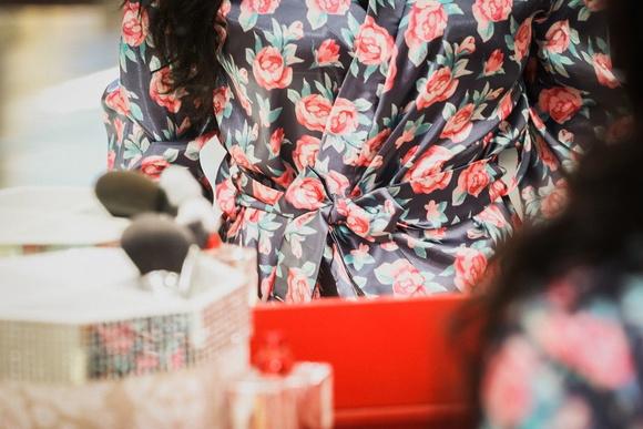 Robe floral estampado Bridesmaid