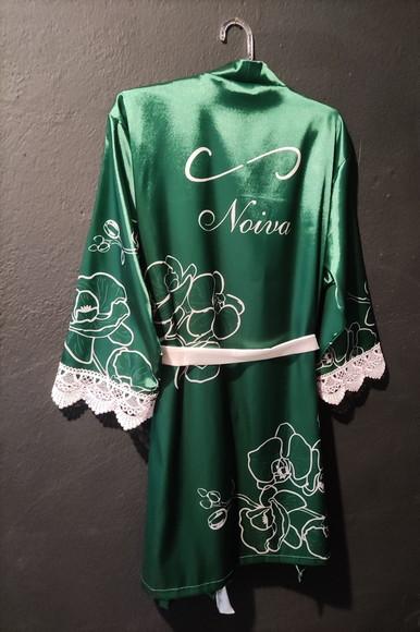 Robe Floral Estampado com Renda