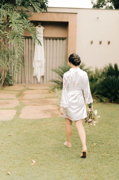 Robe Floral Estampado com Renda