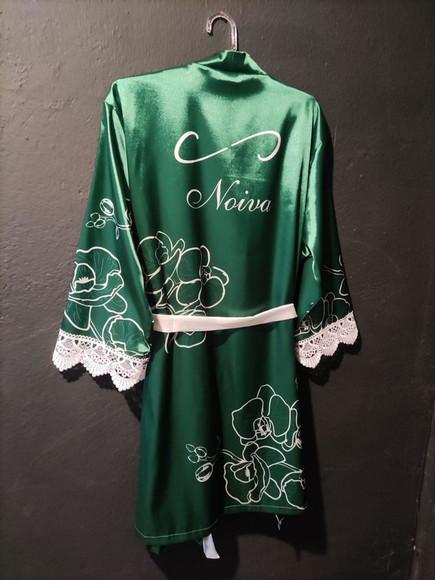 Robe Floral Estampado com Renda
