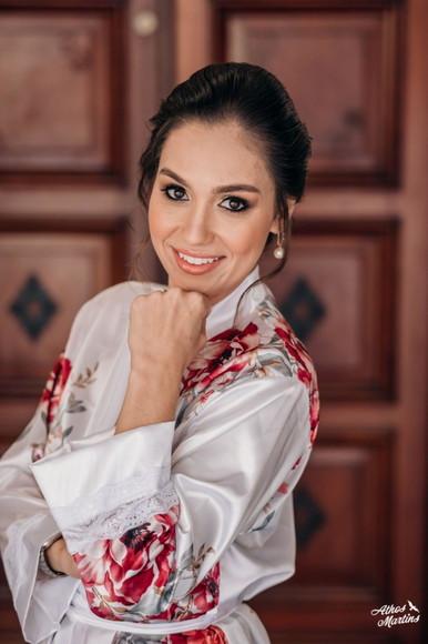 Robe Floral Estampado com Renda