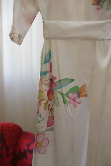 Robe Floral Estampado Longo