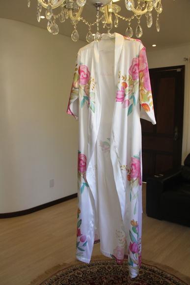 Robe Floral Estampado Longo