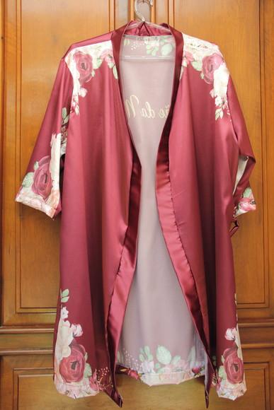 Robe floral mãe da noiva