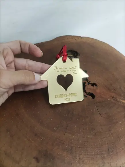 Bola de Natal em Acrílico Personalizada