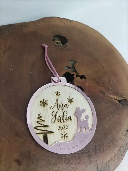 Bolas de Natal em Acrílico Personalizadas