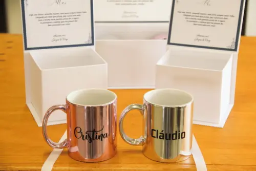 Caixa convite padrinhos de batismo