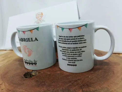Caixa Convite Padrinhos de Batismo